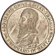 3 Reichsmark Tubingen University, Germany, 1927 reverse image