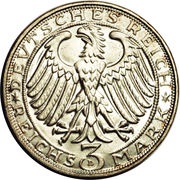 3 Reichsmark Albrecht Dürer obverse image