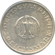 3 Reichsmark Lessing obverse image