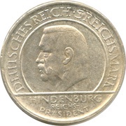 3 Reichsmark Weimar Constitution obverse image