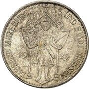 3 Reichsmark Meissen - Pattern, Germany, 1929 reverse image