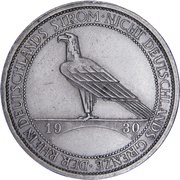 3 Reichsmark Liberation of Rhineland, Germany, 1930 reverse image
