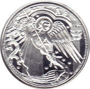 10 Euros Heavenly Messengers: Michael - The Protecting Angel; Colored, Austria, 2017 reverse image