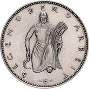 5 Reichsmark Pattern, Germany, 1924 reverse image