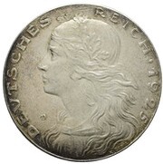 5 Mark Pattern, Germany, 1925 reverse image
