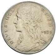 5 Mark Pattern, Germany, 1925 reverse image
