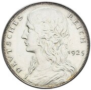5 Mark Pattern, Germany, 1925 reverse image