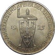 5 Reichsmark Rhineland obverse image