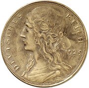 5 Reichsmark Pattern reverse image