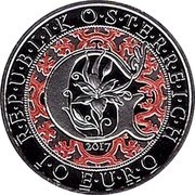 10 Euros Heavenly Messengers: Gabriel – The Revealing Angel; Colored obverse image