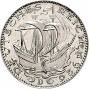 5 Reichsmark Pattern, Germany, 1926 reverse image