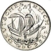 5 Reichsmark Pattern, Germany, 1926 reverse image