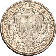 5 Reichsmark Bremerhaven obverse image