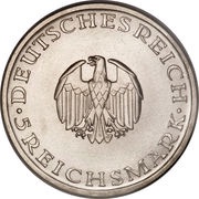 5 Reichsmark Gotthold Lessing obverse image