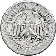 5 Reichsmark Pattern obverse image
