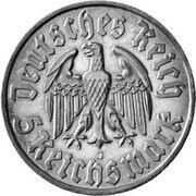5 Reichsmark Martin Luther - Pattern obverse image