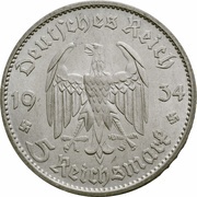 5 Reichsmark Potsdam Garrison Church obverse image