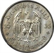 5 Reichsmark Saar - Pattern obverse image