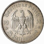 5 Reichsmark Saar - Pattern obverse image