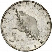 5 Reichsmark Pattern obverse image