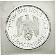 5 Reichsmark Pattern, Germany, 1942 reverse image