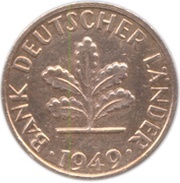 1 Pfennig Bank of German States obverse image