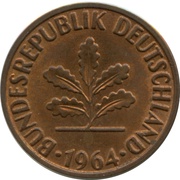 2 Pfennig non-magnetic obverse image