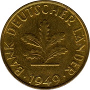 10 Pfennig Bank of German States obverse image