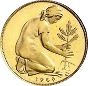 50 Pfennig Gold Pattern obverse image