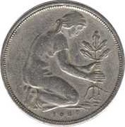 50 Pfennig Bank of German States obverse image