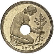 50 Pfennig Pattern obverse image