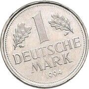 1 Deutsche Mark Pattern, Germany, 1994 reverse image