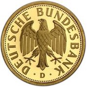 1 Deutsche Mark Mark Retirement - Gold Proof Issue obverse image