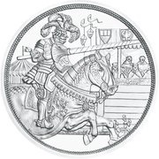 10 Euros Chivalry; coloured, Austria, 2019 reverse image