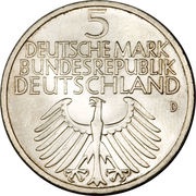 5 Deutsche Mark Germanic Museum obverse image