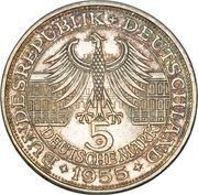5 Deutsche Mark Markgraf von Baden obverse image