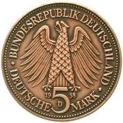 5 Deutsche Mark Saar - Pattern obverse image