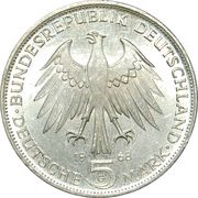 5 Deutsche Mark Johannes Gutenberg obverse image