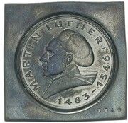 5 Deutsche Mark Martin Luther - Pattern, Germany, 1971 reverse image
