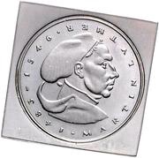 5 Deutsche Mark Martin Luther - Pattern, Germany, 1971 reverse image