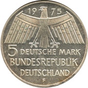 5 Deutsche Mark Europäisches Denkmalschutzjahr obverse image
