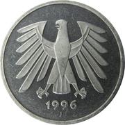 5 Deutsche Mark obverse image