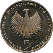 5 Deutsche Mark Umweltkonferenz der UN obverse image