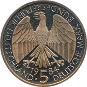 5 Deutsche Mark Deutscher Zollverein obverse image