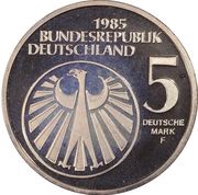 5 Deutsche Mark European Year of Music obverse image