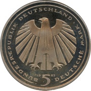 5 Deutsche Mark Eisenbahn in Deutschland obverse image