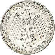 10 Deutsche Mark - Olympic Games in Munich obverse image