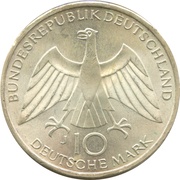 10 Deutsche Mark Olympic Games in Munich obverse image