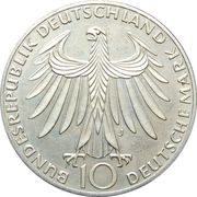 10 Deutsche Mark Olympic Games in Munich obverse image
