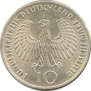 10 Deutsche Mark Olympic Games in Munich obverse image